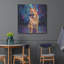 «German Shephard In The Rain» par Rich Monet, art mural en métal-375446111