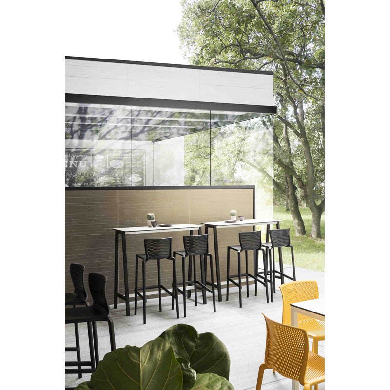 Tabouret de bar espion de patio, Noir