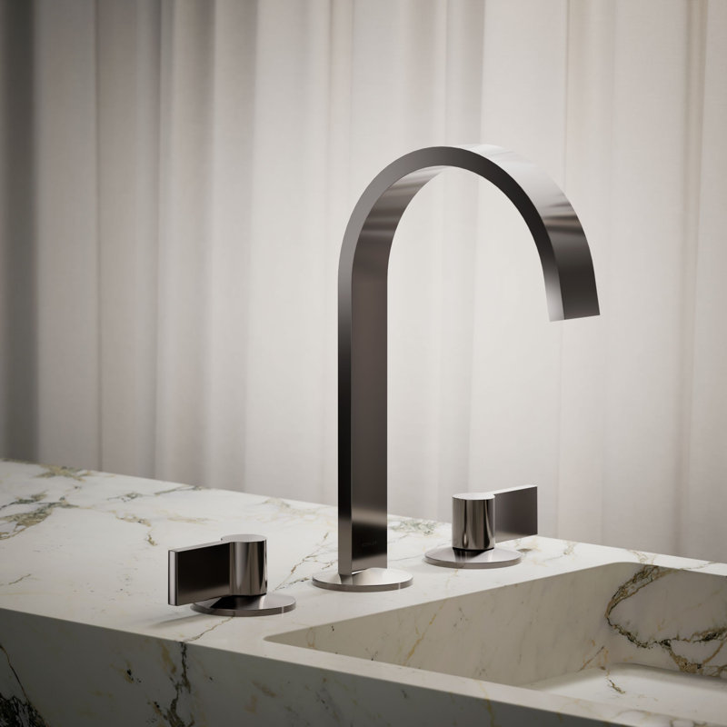 Components™ Bathroom Sink Spout with Ribbon Design, Nickel