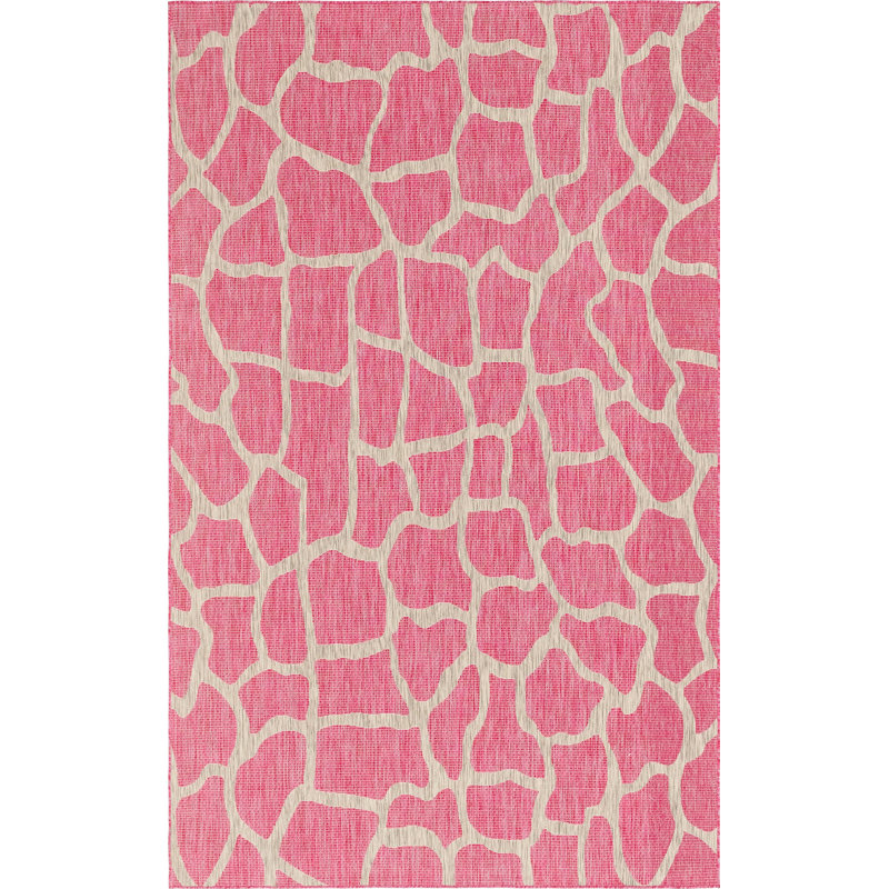 Tapis d'extérieur joyeux couleur bonbon, Rectangle de 5 pi x 8 pi