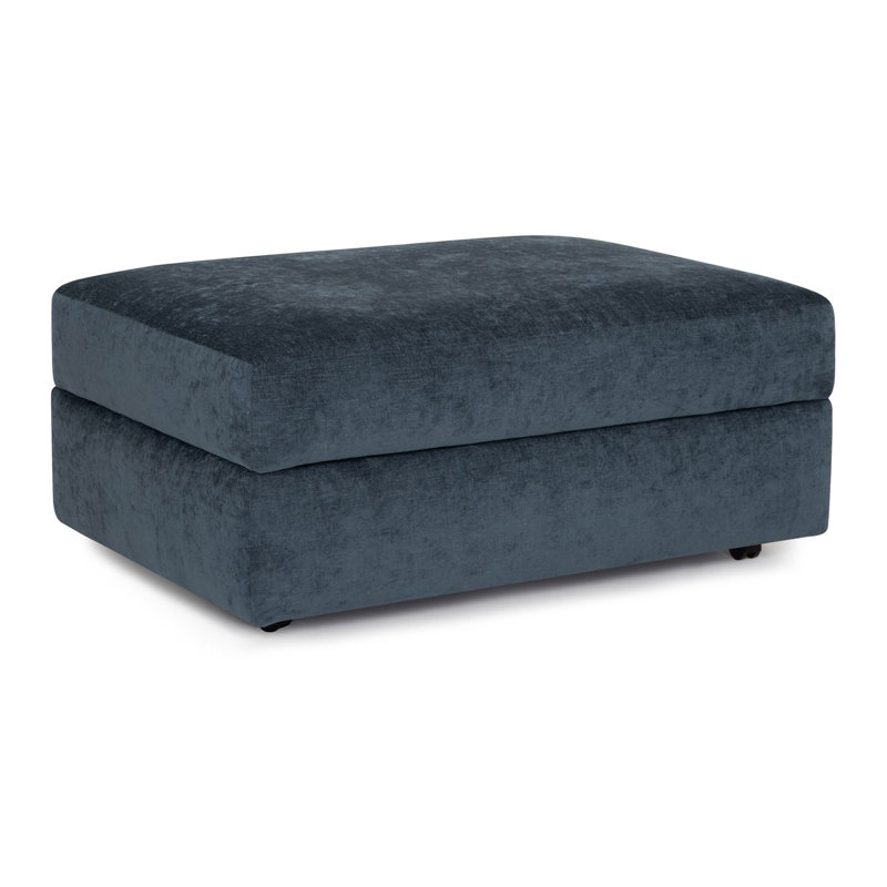 Wilmot Storage Ottoman W/ Caster Legs, Navy