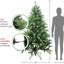 Arbre de Noël artificiel mixte pin Eden - non éclairé-621753754