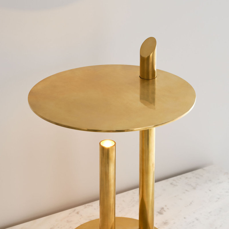 Fielle Medium Table Lamp, Hand Rubbed Antique Brass