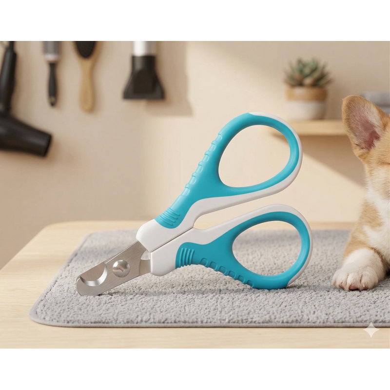 Coupe-ongles pour petits et moyens chiens, tondeuse pour chat, poignée antidérapante, entretien professionnel des pattes et des ongles, lame en acier inoxydable