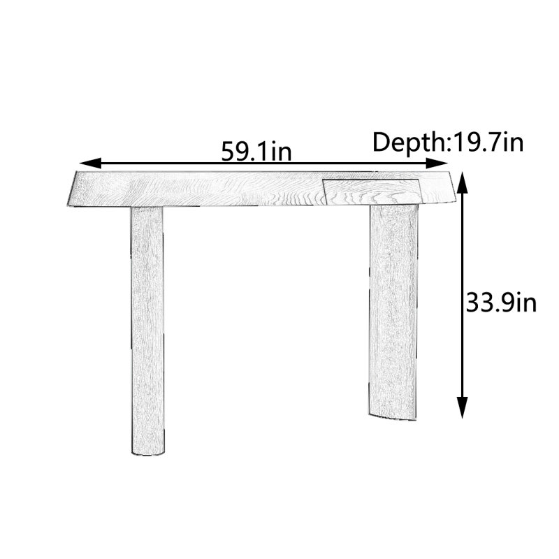 Table d'entrée noire