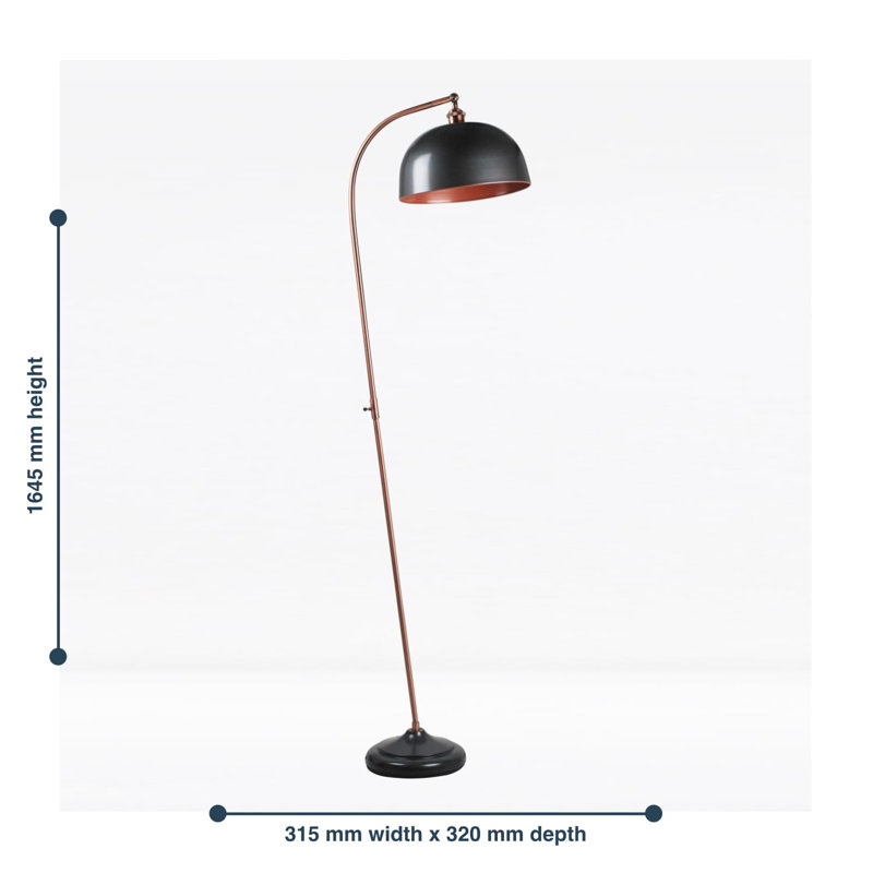 Laforge 164.5 H cm Swing Arm Floor Lamp Set