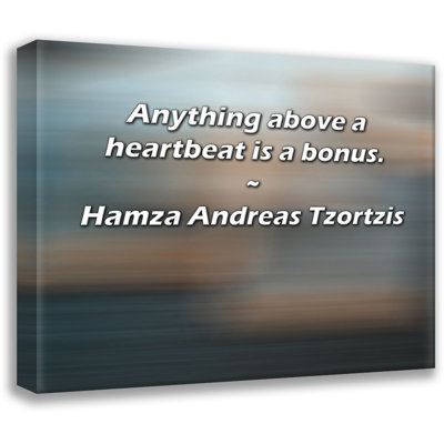 Artsy Quote By Hamza Andreas Tzortzis Gallery Wrapped Canvas