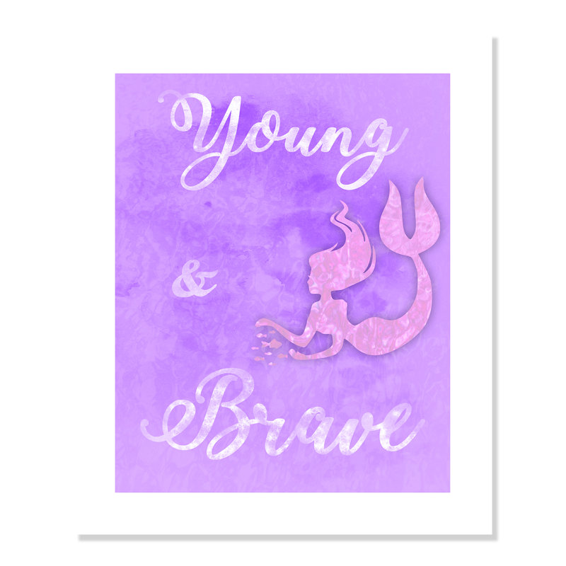 Adhésif décoratif Brave Mermaids, H 10 po x l 8 po x P 1 po, Papier