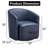 Armino Midnight Faux Leather Swivel Barrel Chair-1070871141