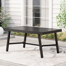 Alyah Extendable Rectangular Steel Outdoor Dining Table