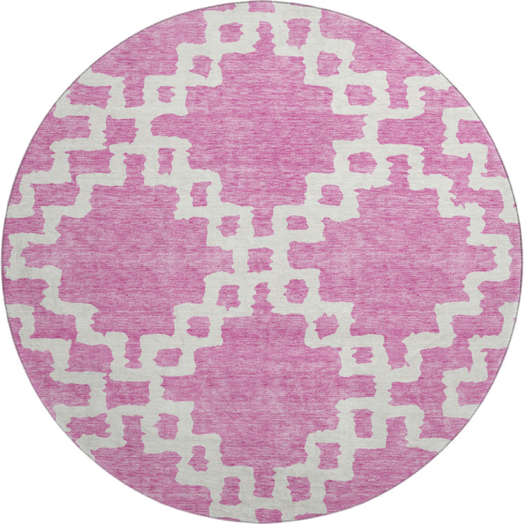 Premium Machine Washable Prisco Blush Rug