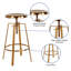 Industrial Style Barstool with Swivel Lift Adjustable Height Seat-613698351