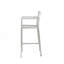 Tabourets de bar d'extérieur 29,50 po avec structure en aluminium antirouille, ensemble de 2