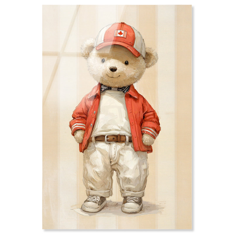 Décoration murale pépinière d'érable en peluche, feuille d'érable, par Art Remedy, prête à être suspendue, 30 x 45