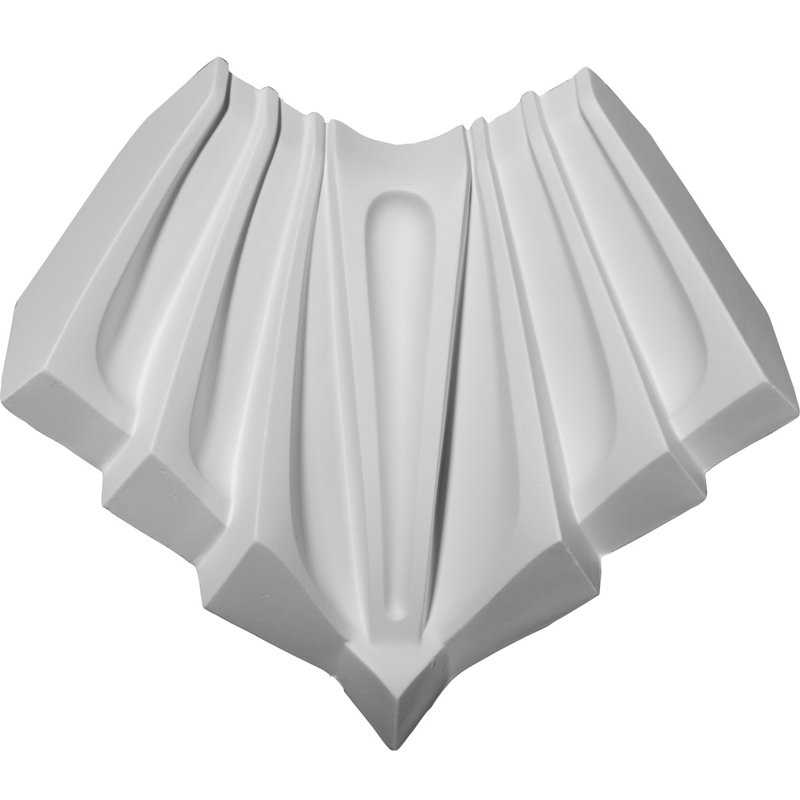 Dylan White Polyurethane Crown Moulding Inside Corner Block