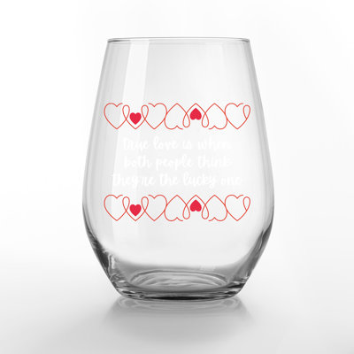 Verre à vin sans pied True Love Lucky Ones