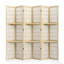 Paravent 6 panneaux de style japonais avec tablettes - couleur bois-129130203-129130204