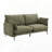 Fabric Sofa with 2 Pillows (Compressed Cushion)