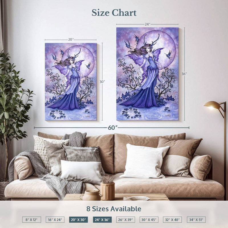 Kelan The Night Garden, 36" H x 24" W