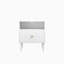 Modern Nightstand With Drawer And Open Shelf, Bedside Table With Knob, Solid Wood Legs, Small End Table For Bedroom, Living Room