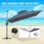 Parasol de patio extérieur carré 11 pi (sans base de parasol) 11 pi