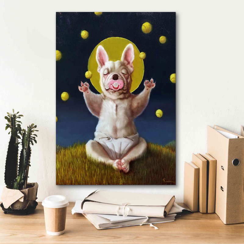 «Puppy Dreams» par Lucia Heffernan, H 26 po x l 18 po x P 0,75 po