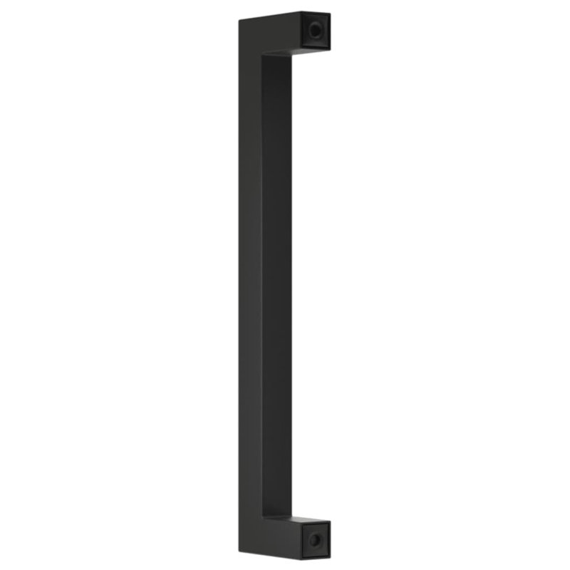 Acier inoxydable avec poignées d'armoire vidaXL, 6,3 po, Noir