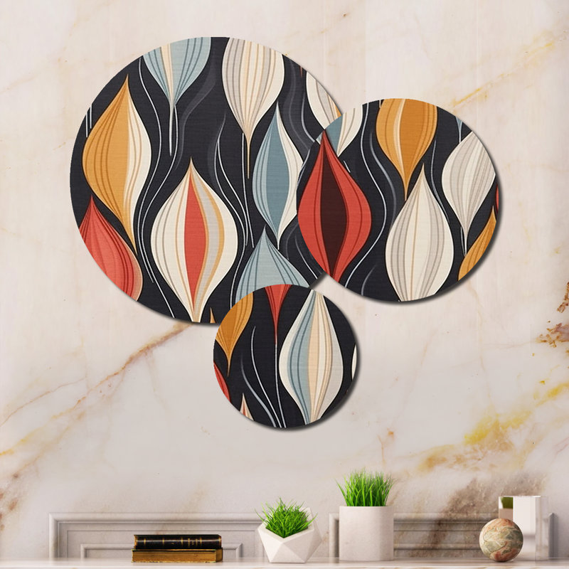 Abstract Wall Decor on Metal