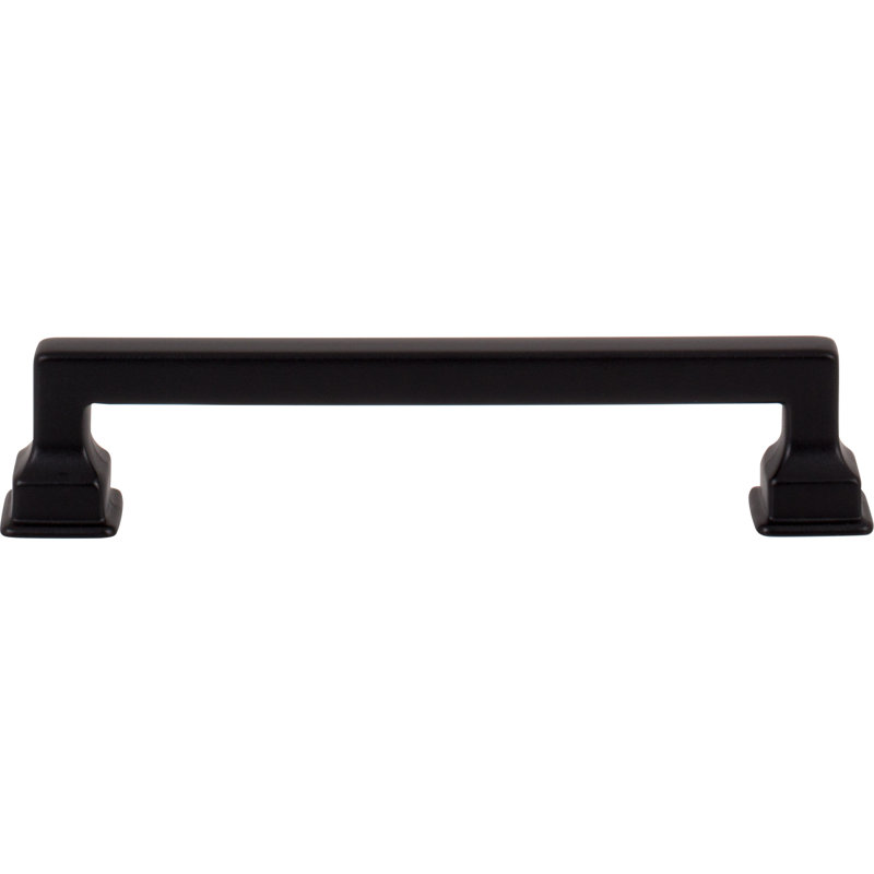 Erika 5 1/16" Center to Center Bar Pull, Matte Black, 5 1/16"