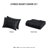 Twin/twin Xl Clip Black Duvet Cover , Microfiber Reverse, Button Closure, Details Includes And Shams