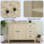 Buffet moderne 2 portes 3 tiroirs avec 2 portes en relief
