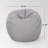 Chrisholm Light Gray Bean Bag (25 In. X 34 In. X 34 In.)