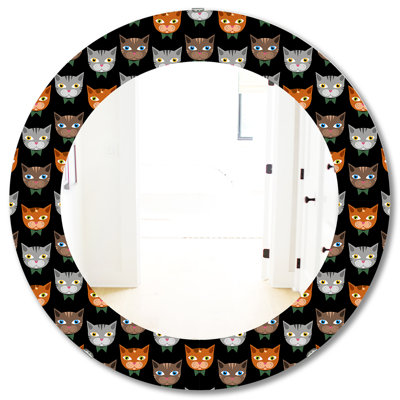 Miroir d'appoint mural Cute Cats