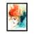 Impression noire sur toile encadrée