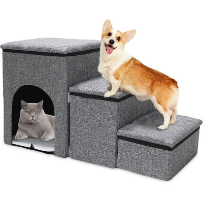 3-Step Pet Stairs Dog Steps