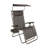  30" Wide XL Zero Gravity Outdoor Lounge Chair w/ Canopy, Brown