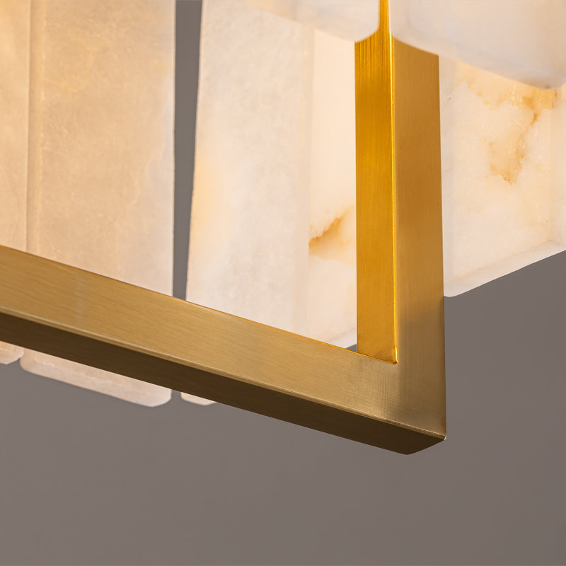 Luminaire linéaire linéaire 35 po en marbre naturel albâtre