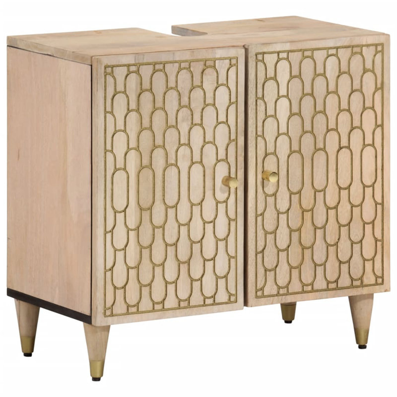 62cm Bathroom Vanity Base Only, Natual