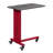 Red Accent Table Wall Shelf Set