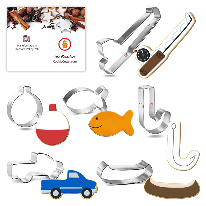 Ensemble d'emporte-pièces de pêche 6 pièces Cookeccutter.Com