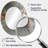 Abstract Marble In Grey And Gold Tones V - Modern Oval Wall Mirror-396438177