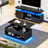 Chappa Lift Top Coffee Table with RGB LED Light Strip, Hidden Compartment & Open Shelf-747720003