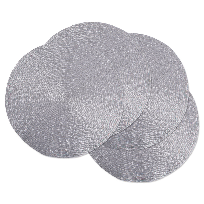 Ensemble de napperons 4 pièces Jenesys Kitchen, Argent métallique