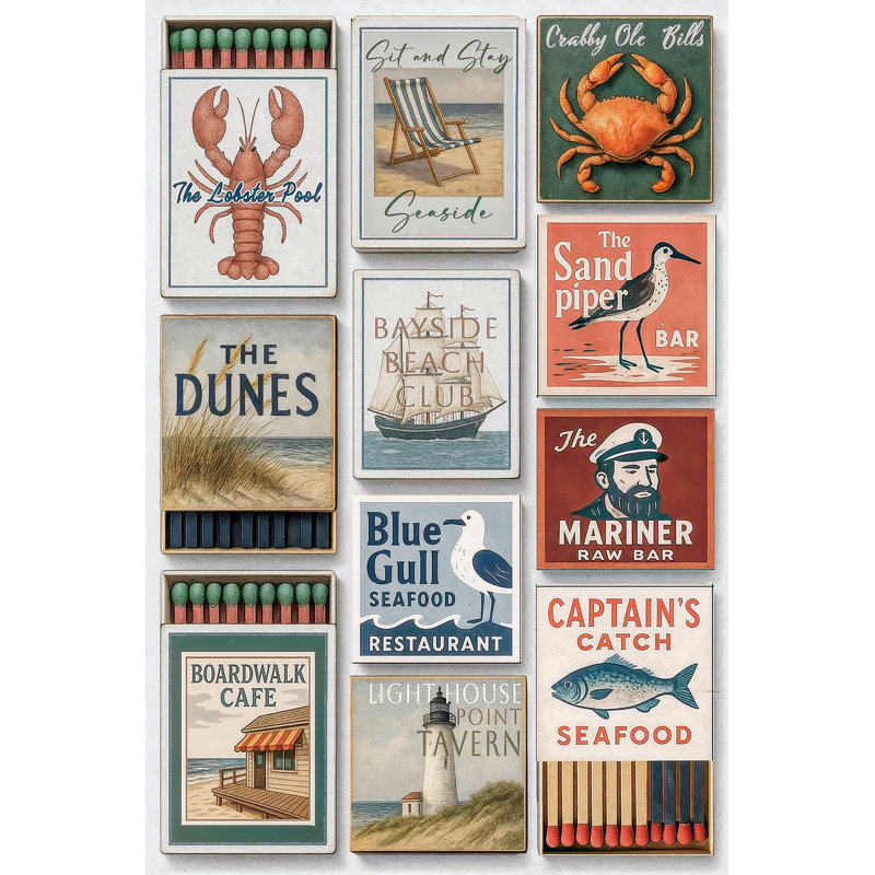 «Contemporary East Coast Match Box Collage» par Aine