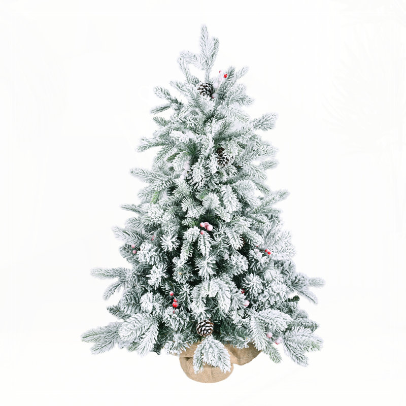 Arbre de Noël 3 pi avec 355 pointes, branches enneigées PE / PVC