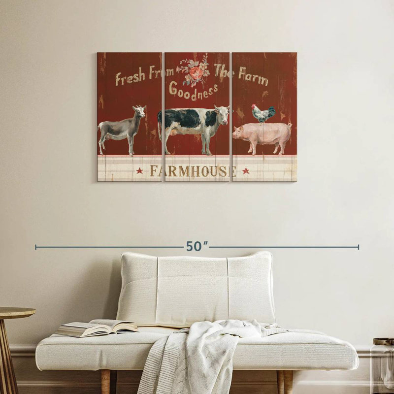 Kema Farm Patchwork II Wall Sign, 24" H x 38" W