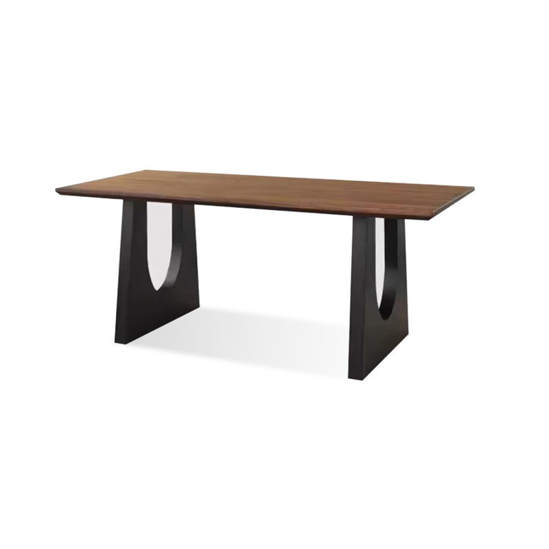 Brown Rectangular Solid Dining Table For Dining Room/Kitchen, 29.53”H x 62.99”L x 31.5”W