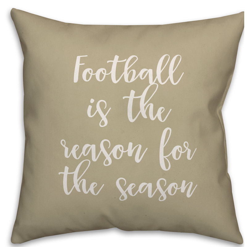 Reversible Throw Pillow, Beige, Throw Pillow