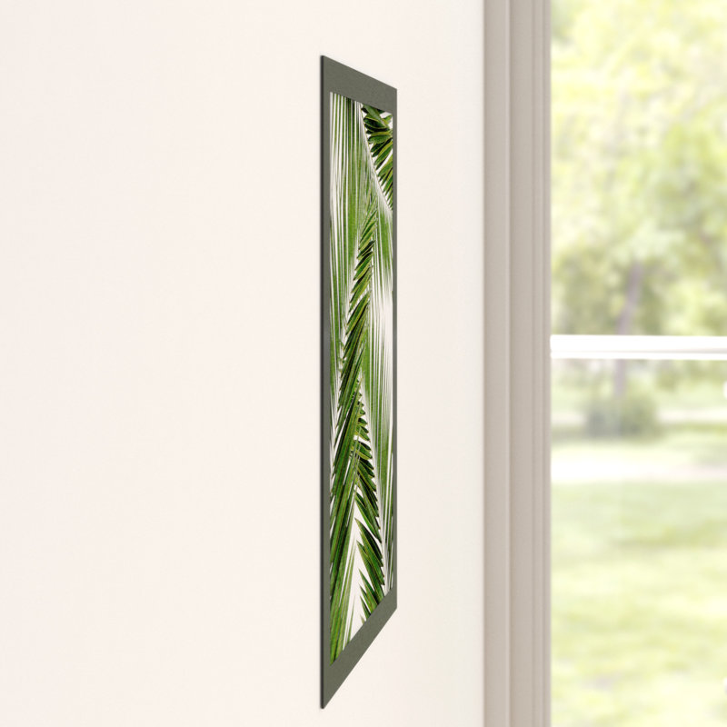 Palm Leaf III - Print, Black Grain Frame, 42 cm H x 30 cm W x 5 cm D