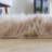 Diller Light Brown Faux Sheepskin Fur Machine Washable Shag Fluffy Area Rug-920356448